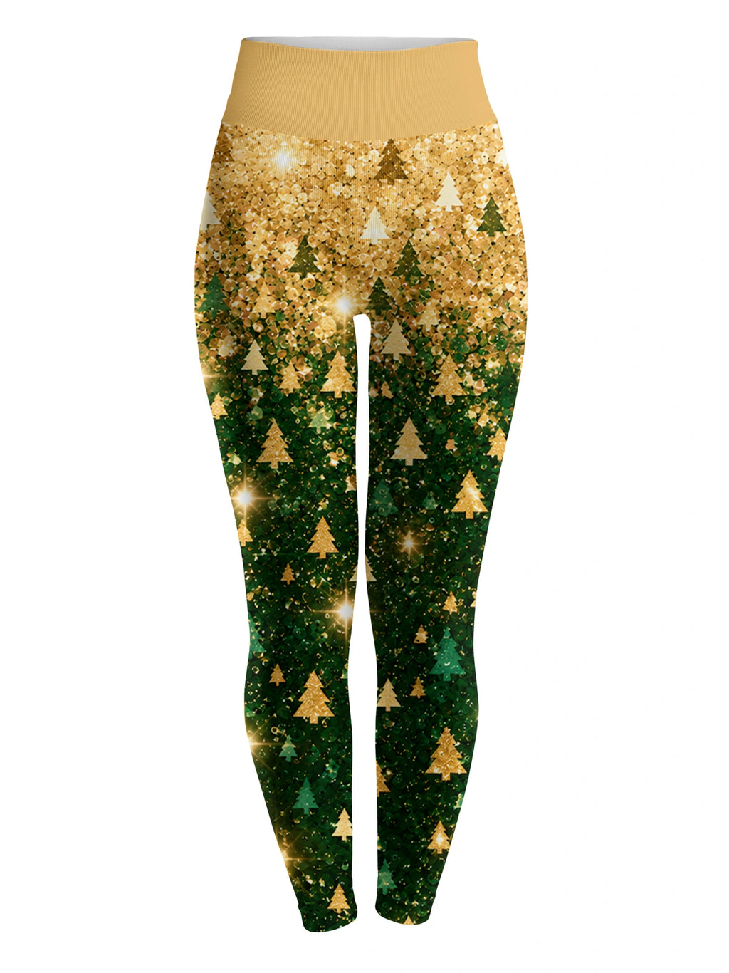 "Msonobari" Christmas Leggings — flat