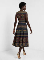 "Msuko" Corset Dress — back view on model