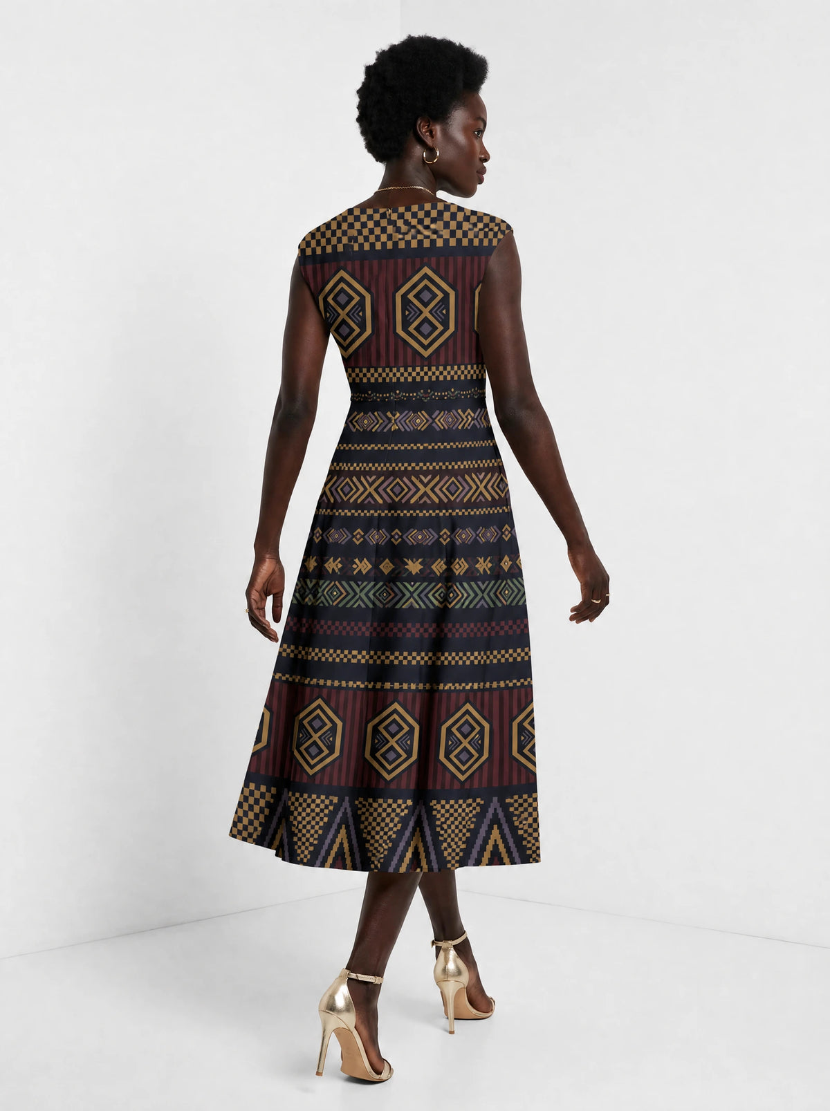 "Msuko" Corset Dress — back view on model
