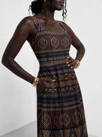 "Msuko" Corset Dress — close-up of the bodice and the in-seam side pocket