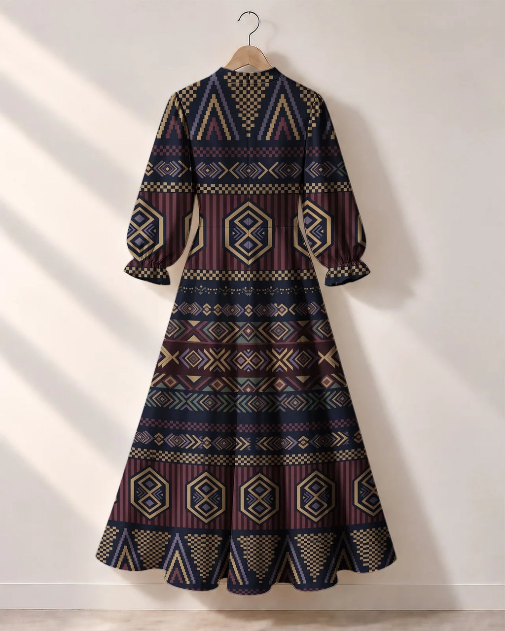 "Msuko" Long Puff Sleeve Dress