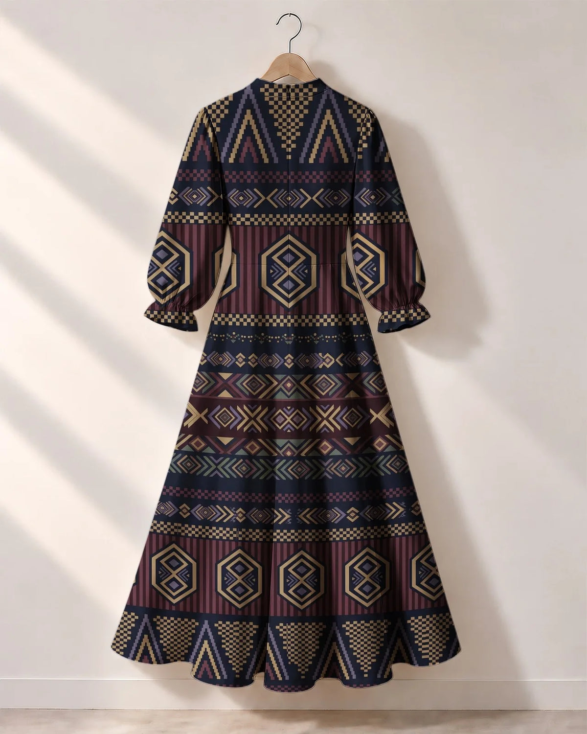 "Msuko" Long Puff Sleeve Dress