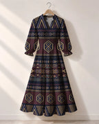 "Msuko" Long Puff Sleeve Dress
