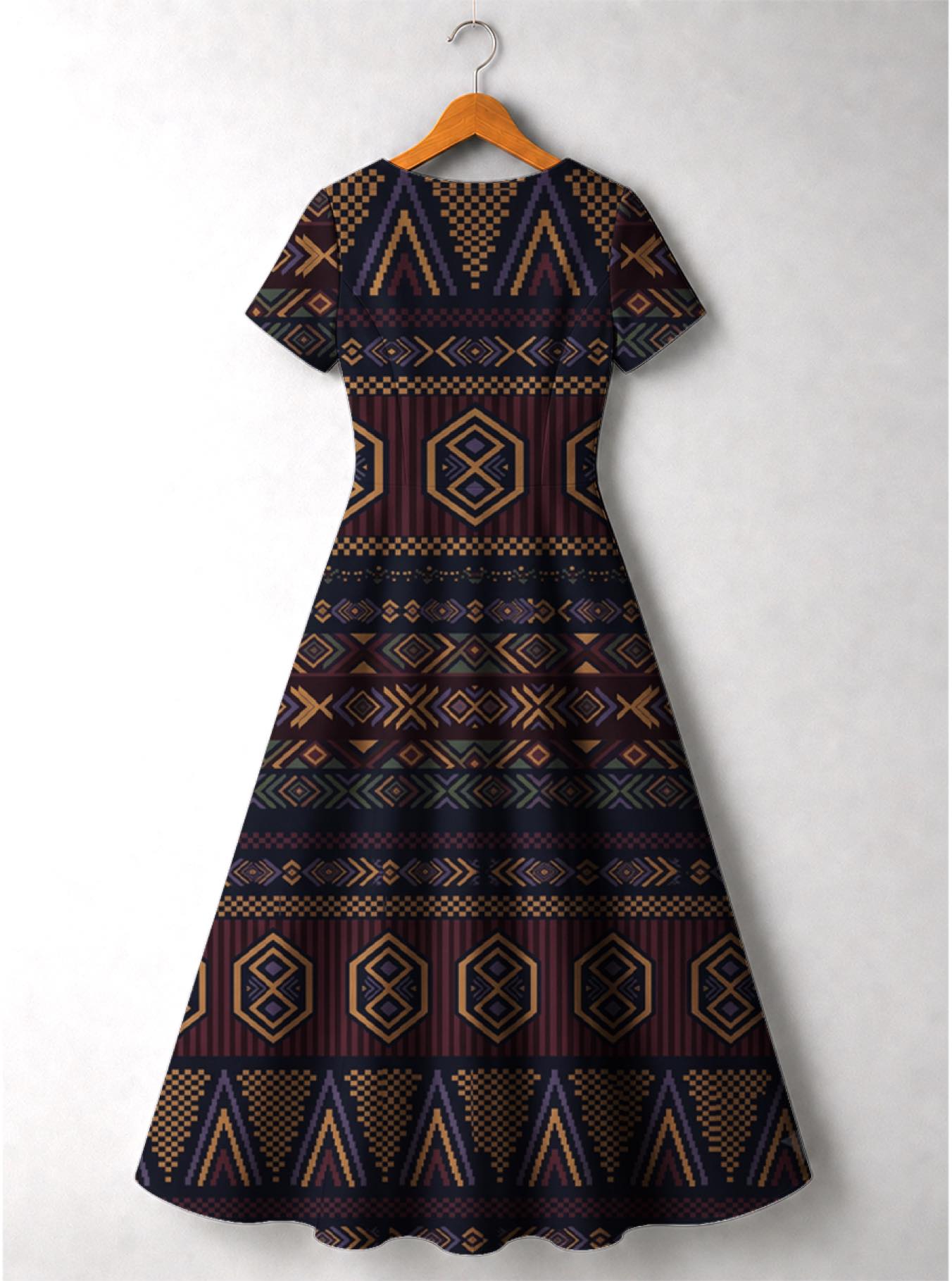 "Msuko" Short Sleeve Maxi Dress