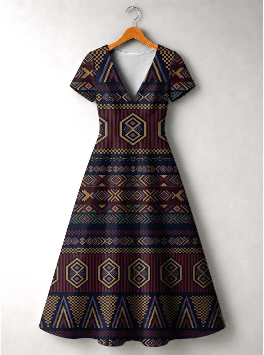 "Msuko" Short Sleeve Maxi Dress