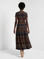 "Msuko" Short Sleeve Maxi Dress — side