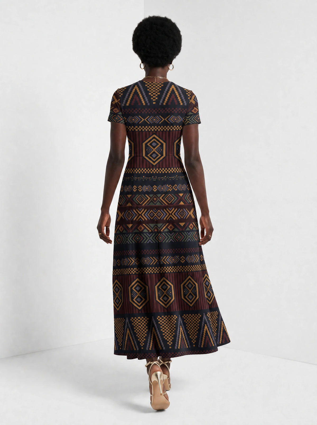 "Msuko" Short Sleeve Maxi Dress — side