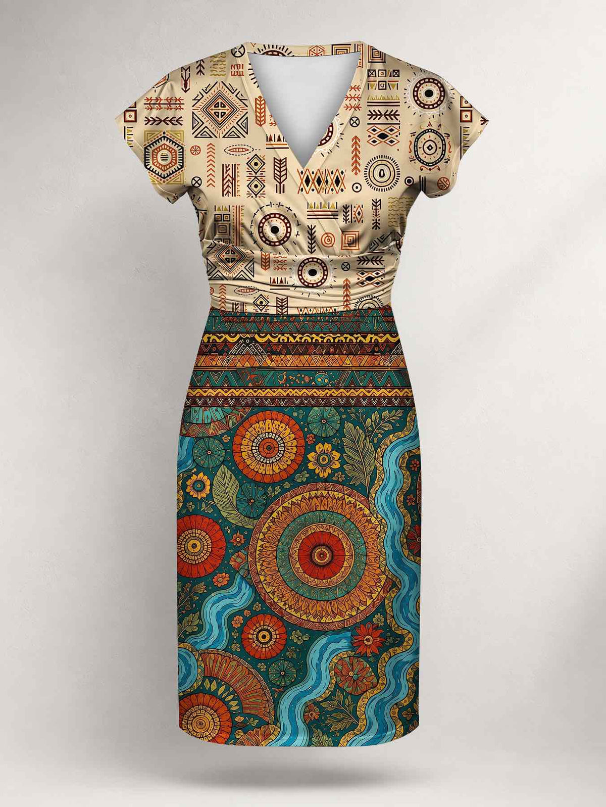 "Mto" Cap Sleeve Midi Dress Promo