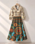 "Mto" Long Puff Sleeve Dress Promo