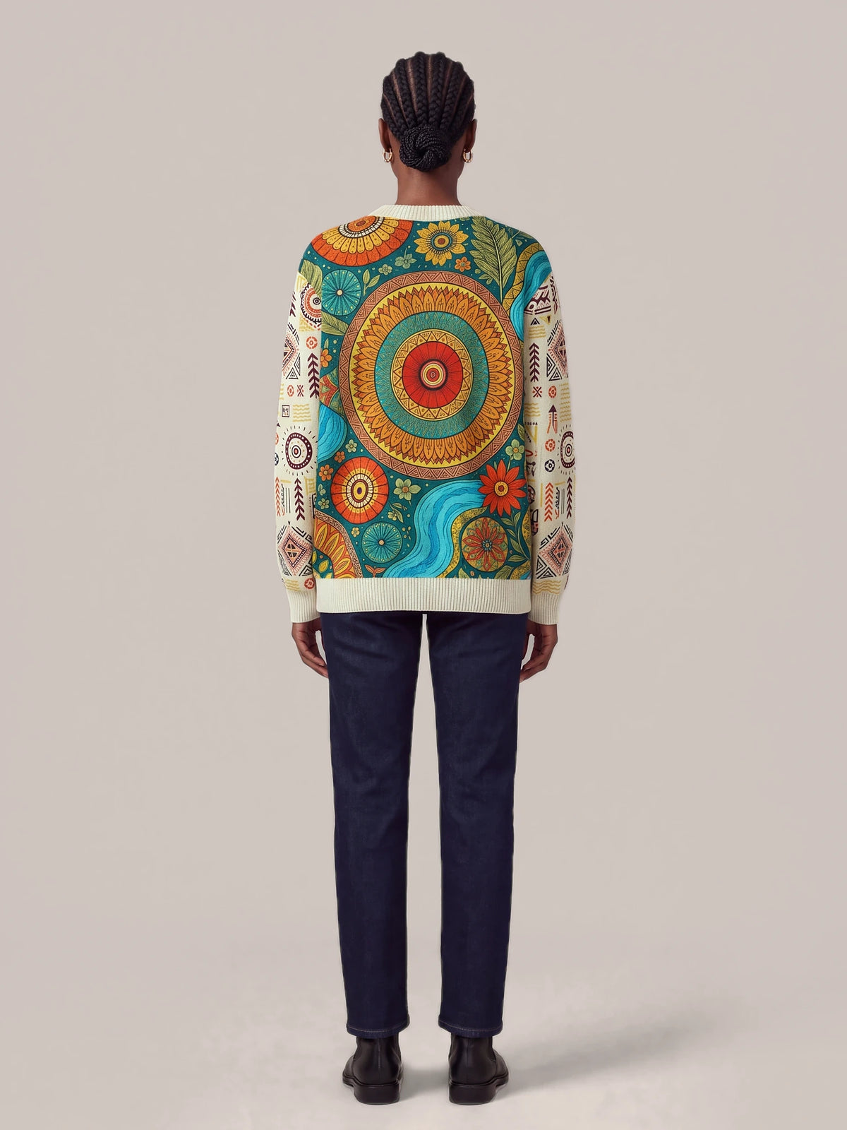 "Mto" Sweatshirt — back view on model