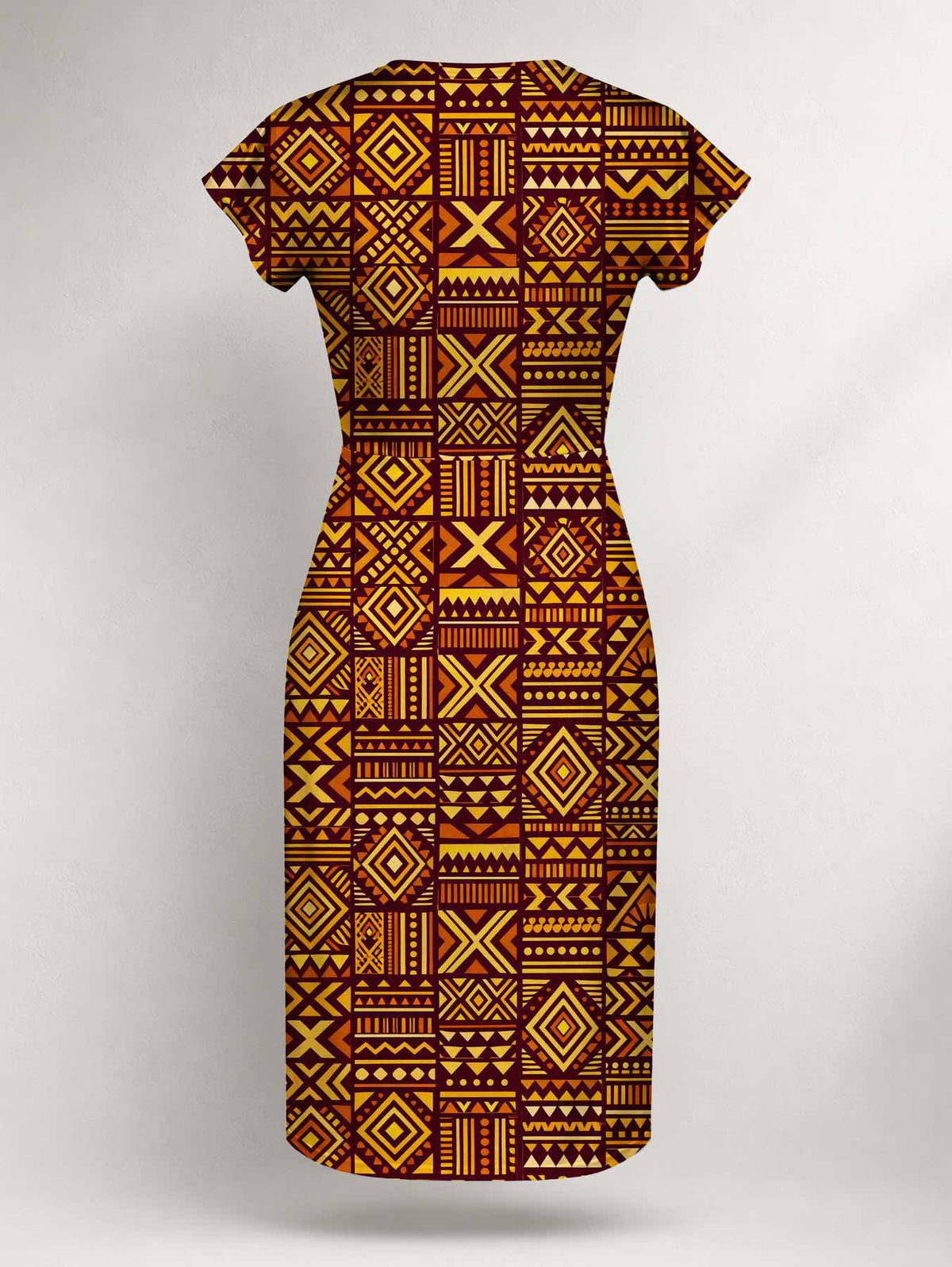 "Mudcloth" Cap Sleeve Midi Dress Promo
