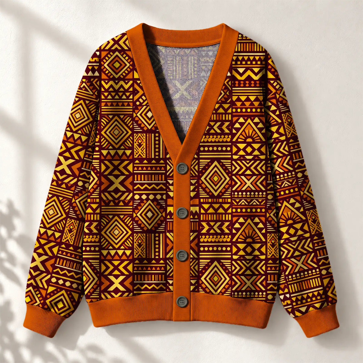"Mudcloth" Cardigan — front view