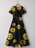 "Mulika" Sweetheart Midi Dress