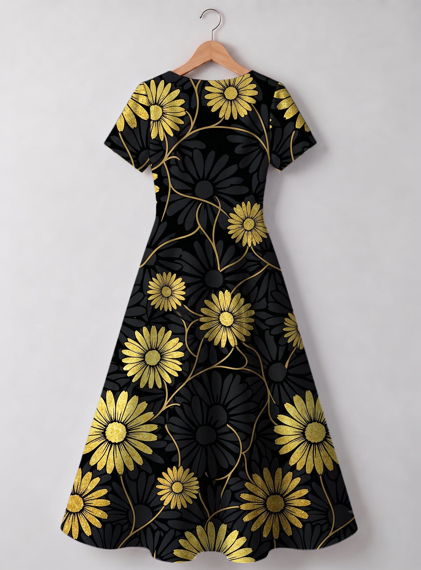 "Mulika" V Neck Midi Dress