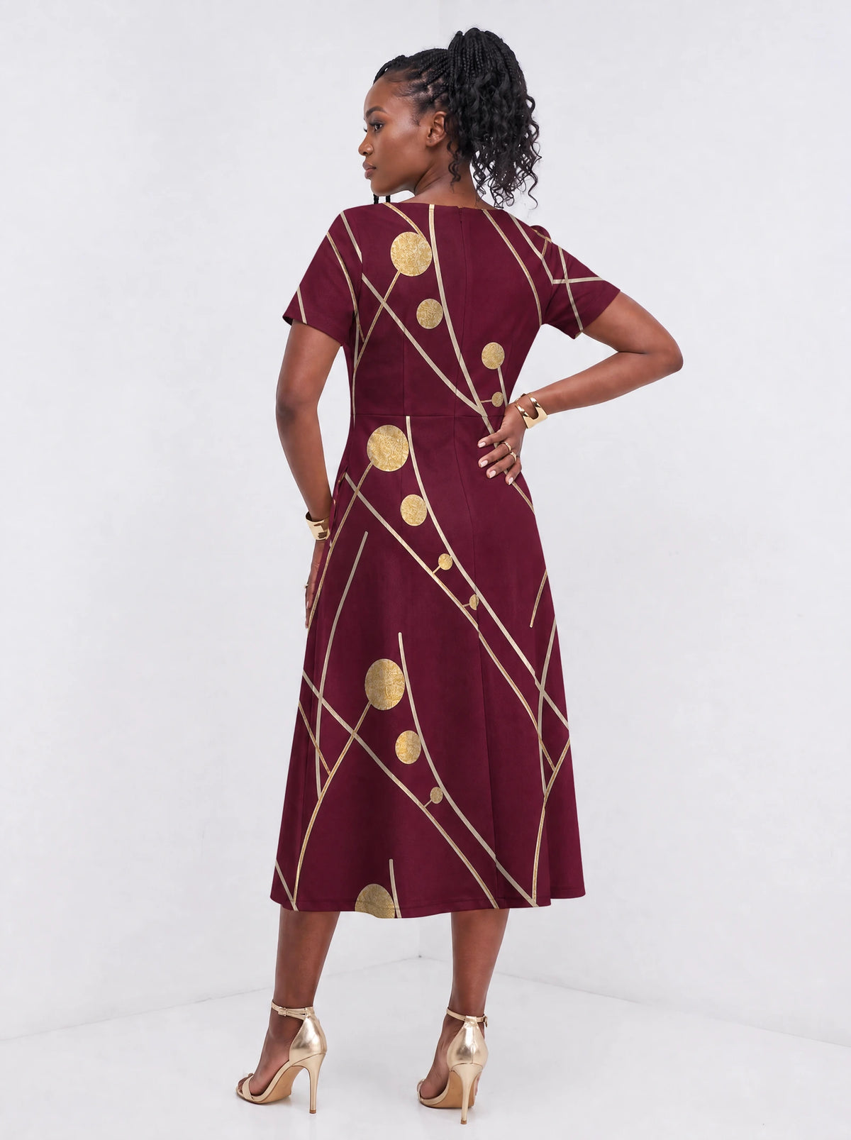 "Mvinyo" Sweetheart Midi Dress
