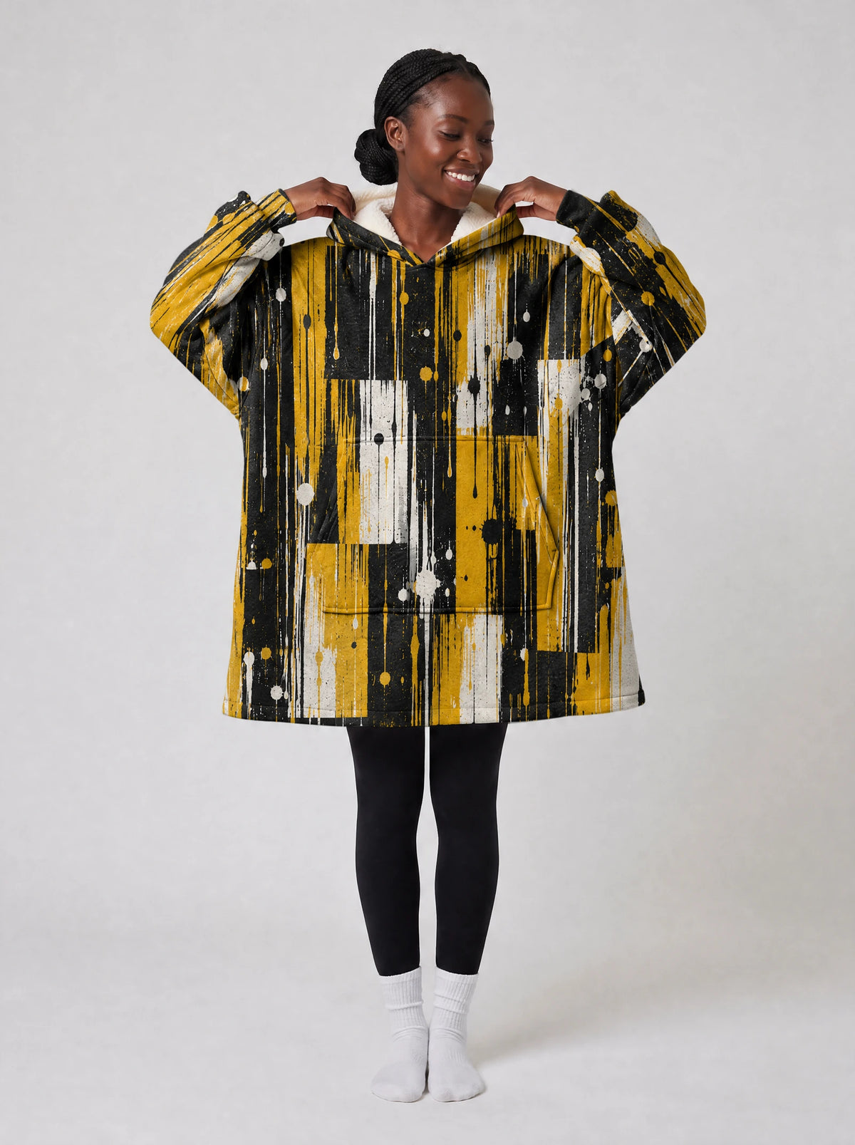 "Mvua" Blanket Hoodie — front
