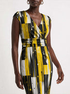 "Mvua" Cap Sleeve Midi Dress Promo