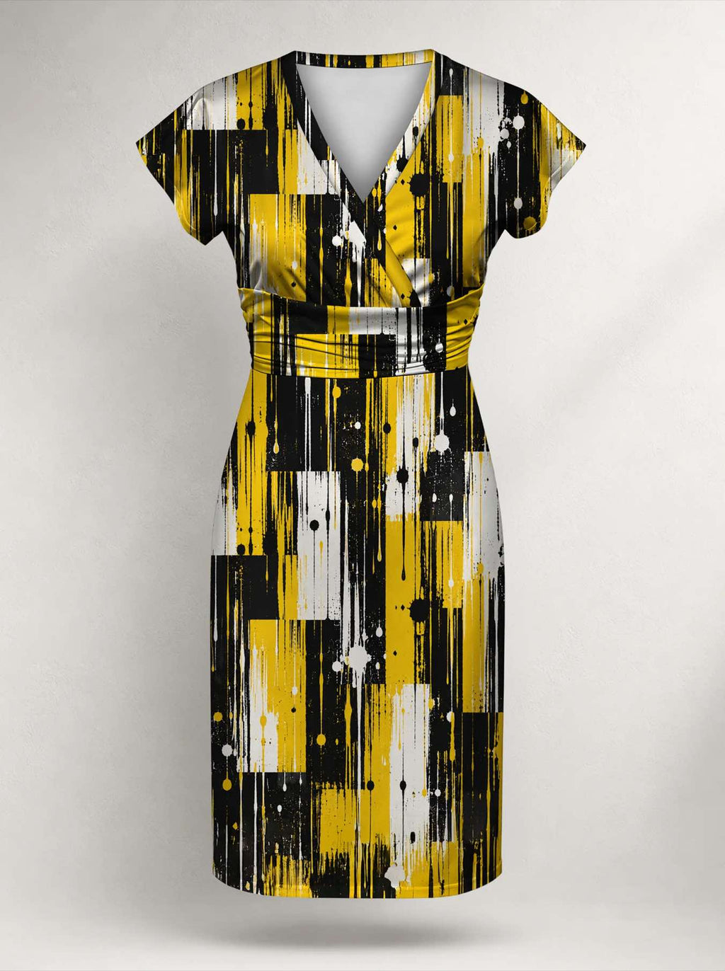 "Mvua" Cap Sleeve Midi Dress Promo