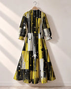 "Mvua" Long Puff Sleeve Dress