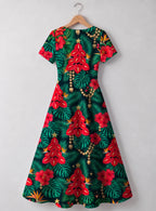 "Mvuli" Sweetheart Midi Dress — back flat