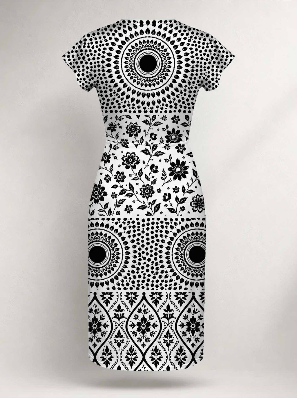 "Mwanga" Cap Sleeve Midi Dress