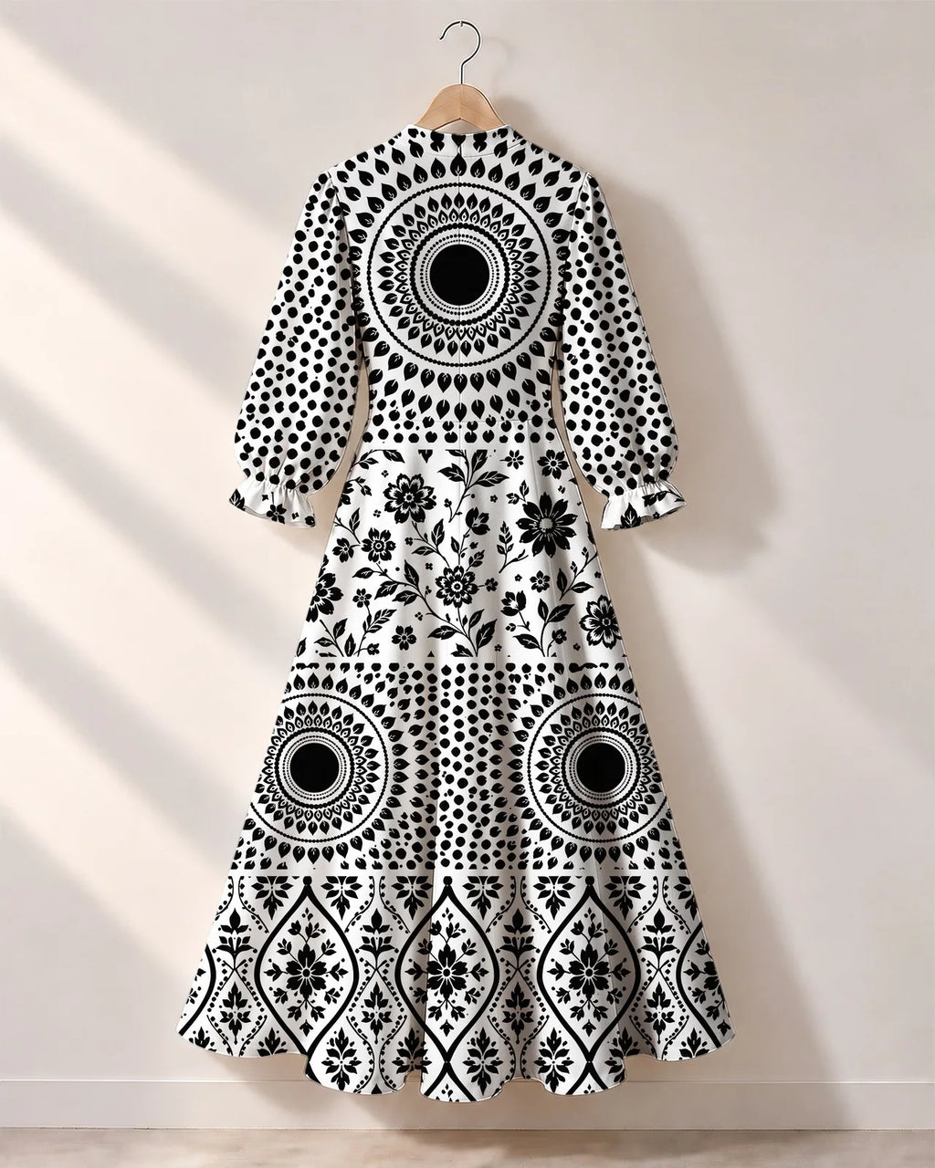 "Mwanga" Long Puff Sleeve Dress