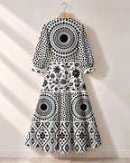 "Mwanga" Long Puff Sleeve Dress