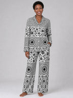 "Mwanga" Pajama Set — front view on model