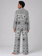 "Mwanga" Pajama Set — back view on model