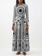 "Mwanga" Long Sleeve Midaxi Dress