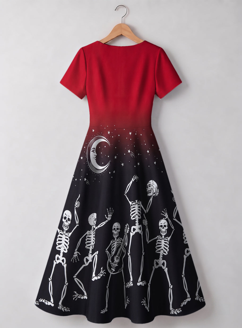 "Mwezi" Halloween Sweetheart Midi Dress