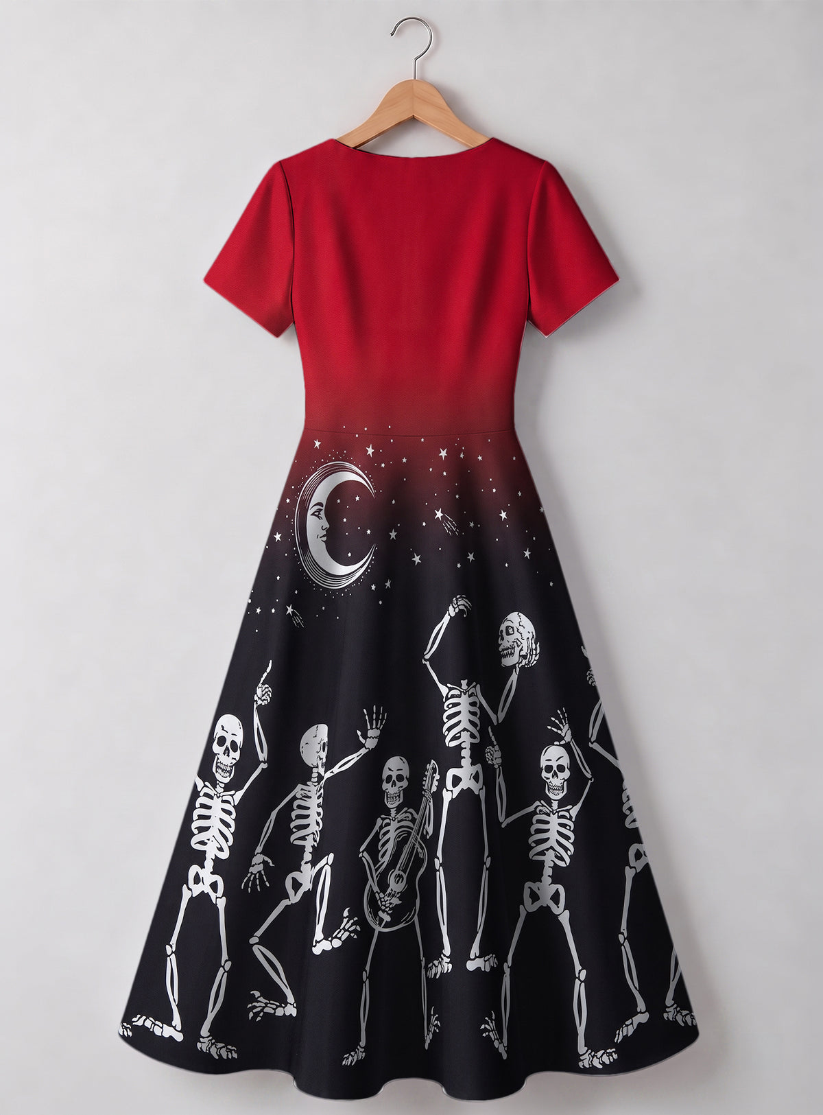 "Mwezi" Halloween Sweetheart Midi Dress