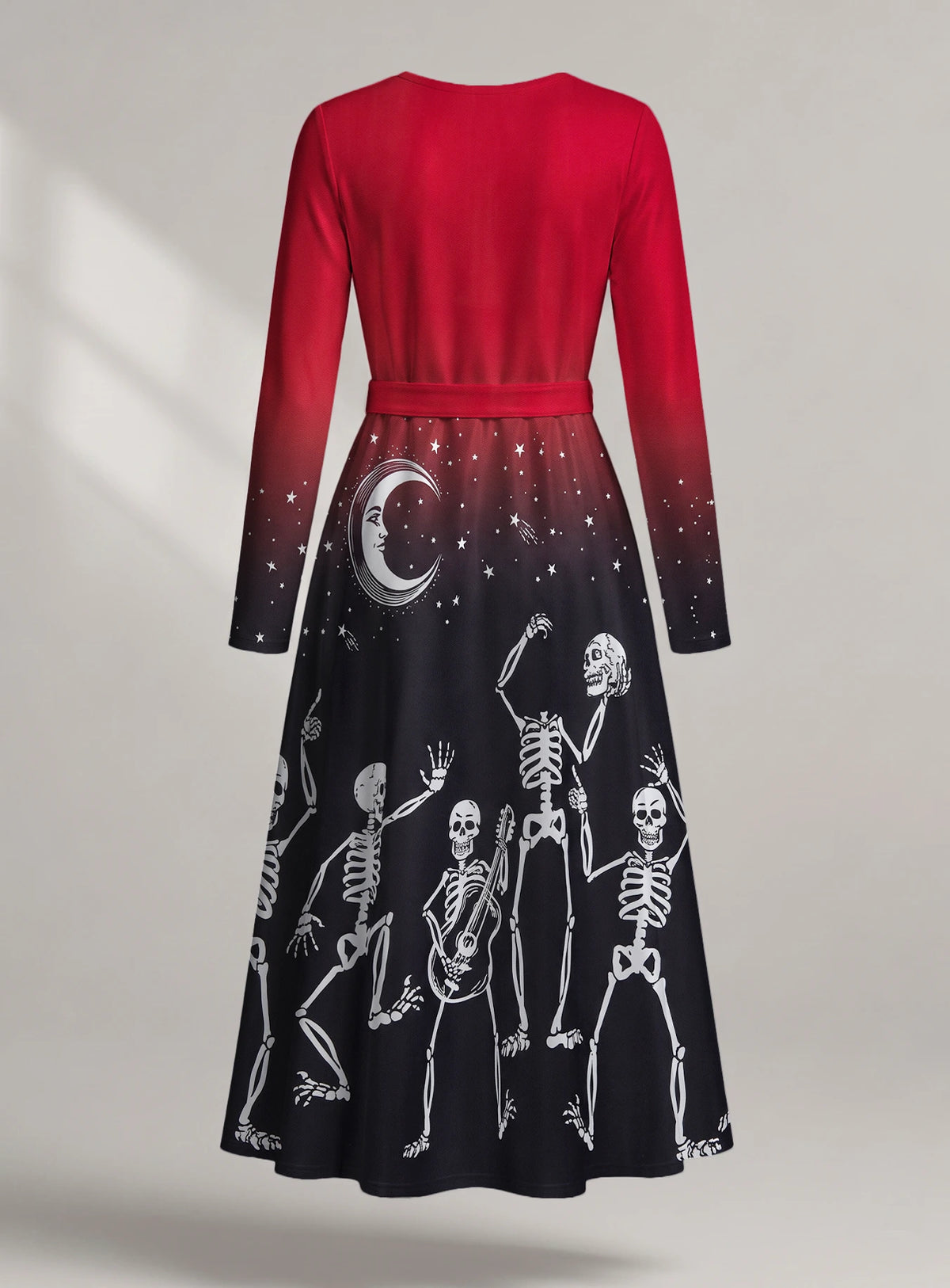"Mwezi" Halloween Long Sleeve Midaxi Dress