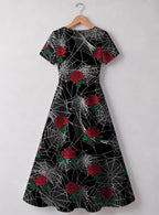 "Mwiba" Halloween Sweetheart Midi Dress