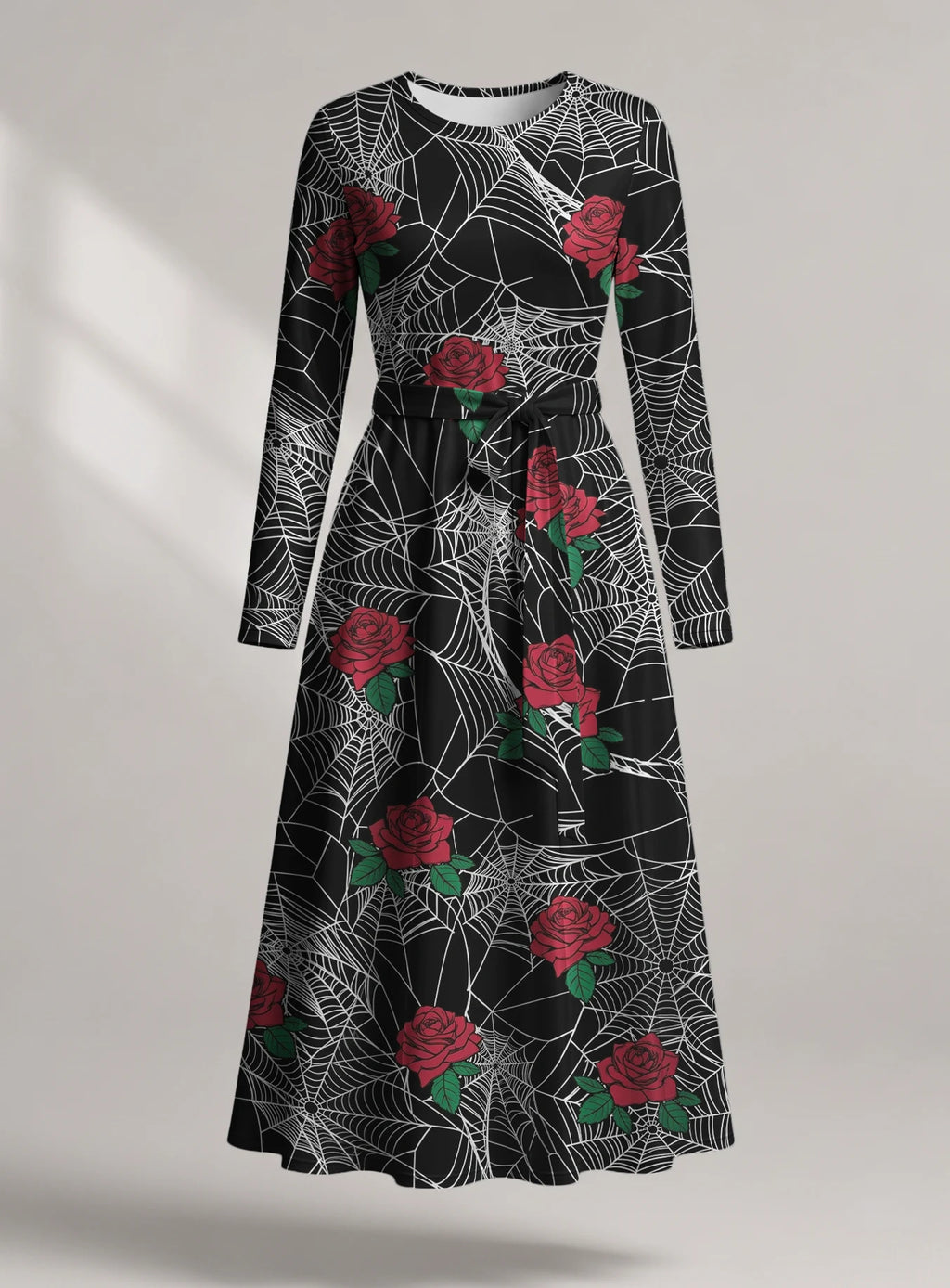"Mwiba" Halloween Long Sleeve Midaxi Dress