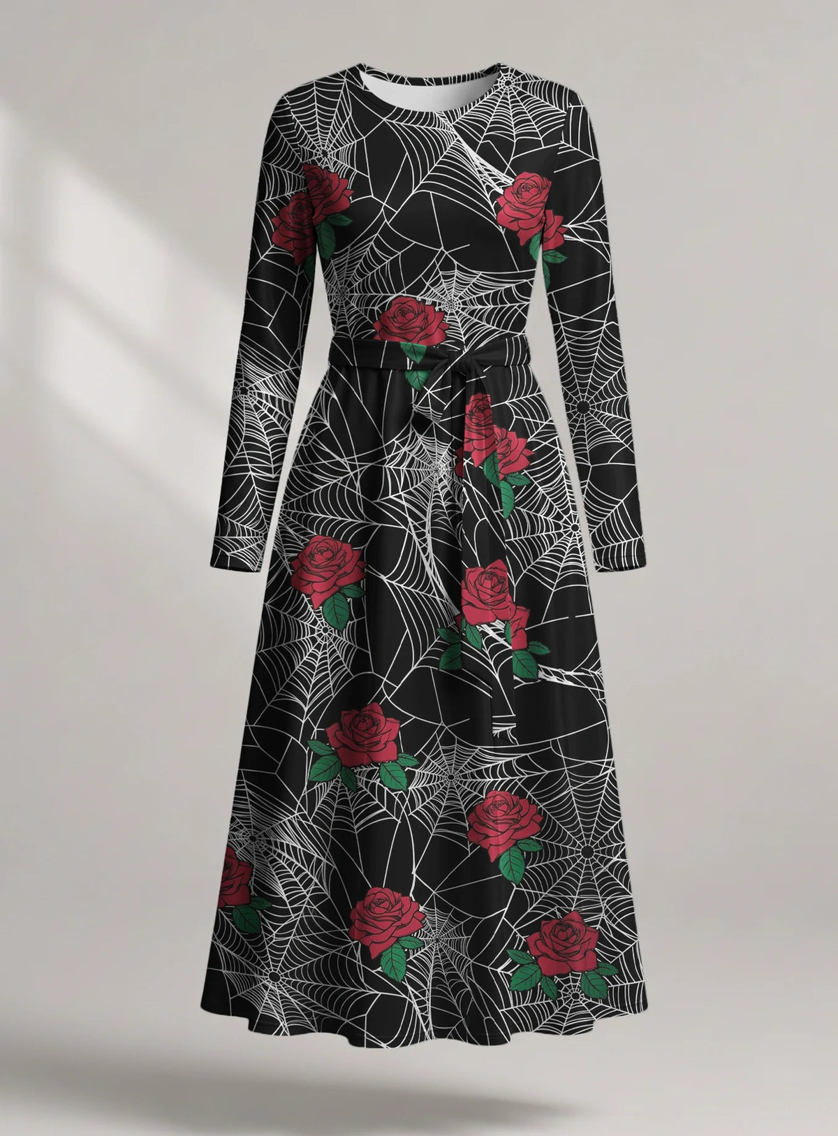 "Mwiba" Halloween Long Sleeve Midaxi Dress