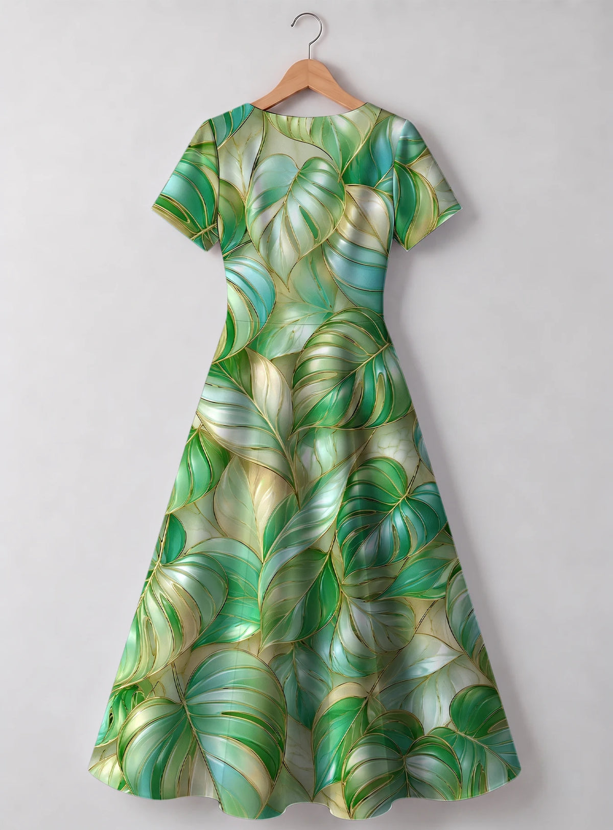 "Mwitu" V Neck Midi Dress