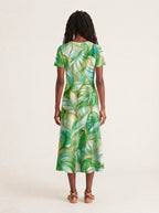 "Mwitu" V Neck Midi Dress — side