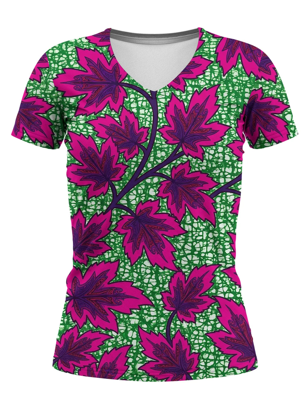 "Mzabibu" V-Neck T-Shirt