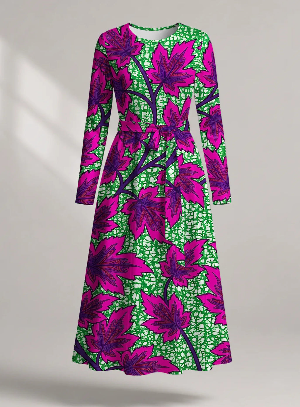 "Mzabibu" Long Sleeve Midaxi Dress
