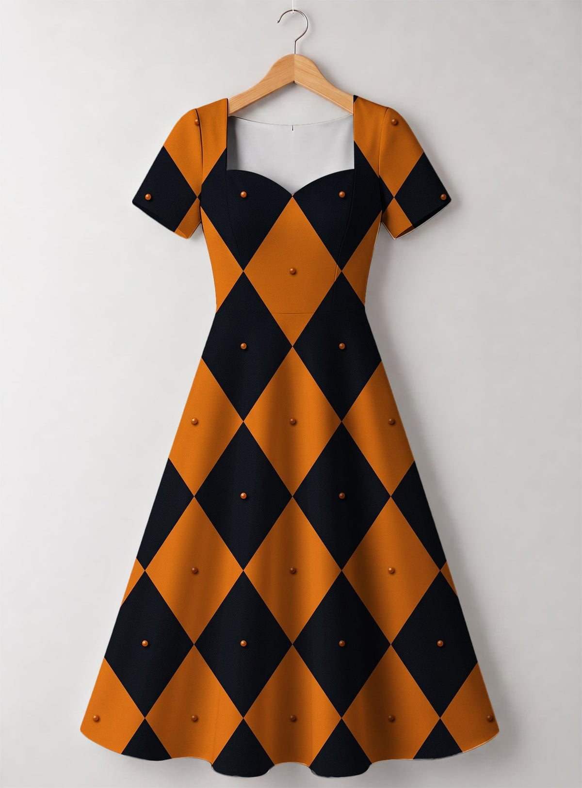 "Mzaha" Halloween Sweetheart Midi Dress