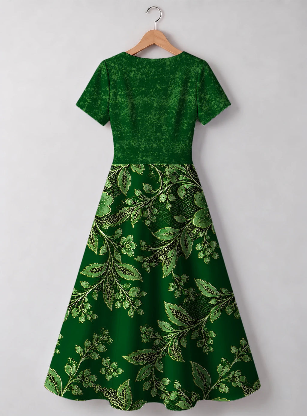 "Mzeituni" Sweetheart Midi Dress — back flat