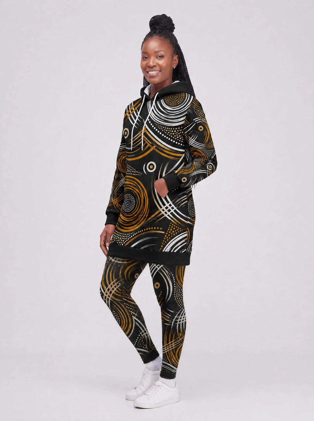 "Mzunguko" Hoodie Dress & Leggings Deal