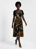 "Mzunguko" Sweetheart Midi Dress Promo