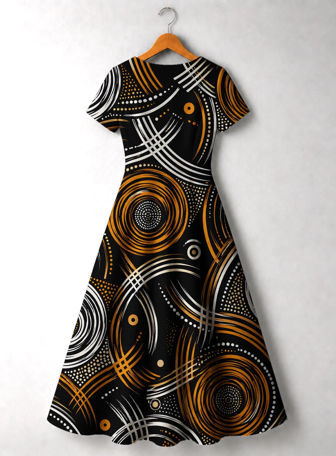 "Mzunguko" V Neck Midi Dress Promo