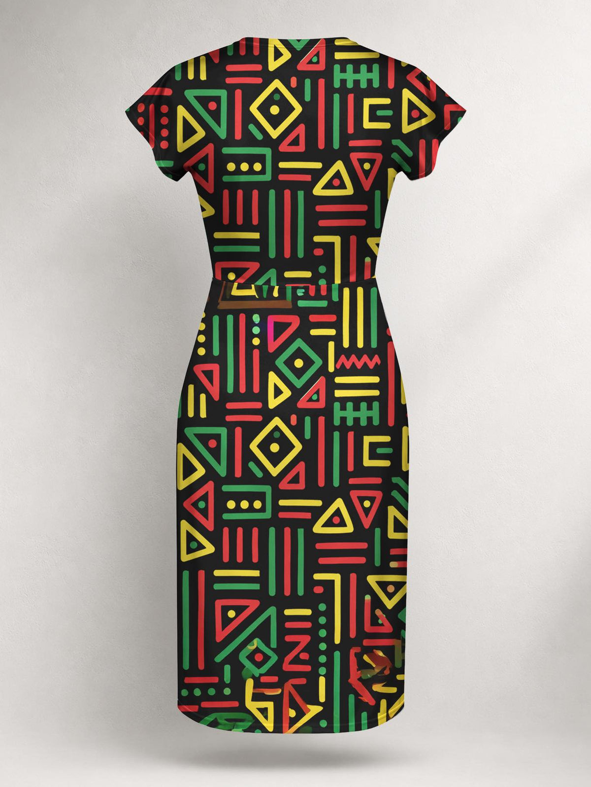 "Nairobi" Cap Sleeve Midi Dress