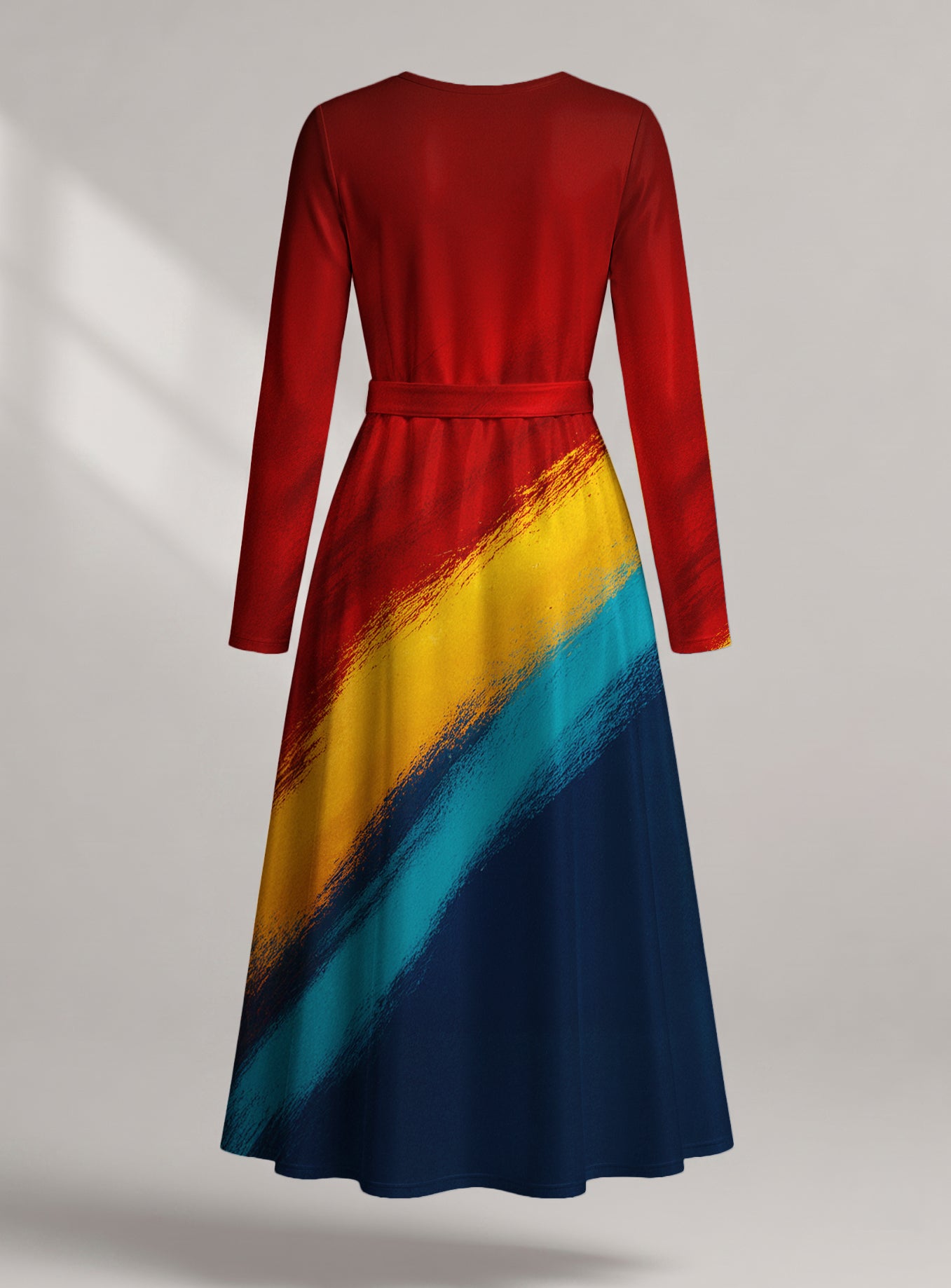 "Nala" Viscose Midi Dress — back view