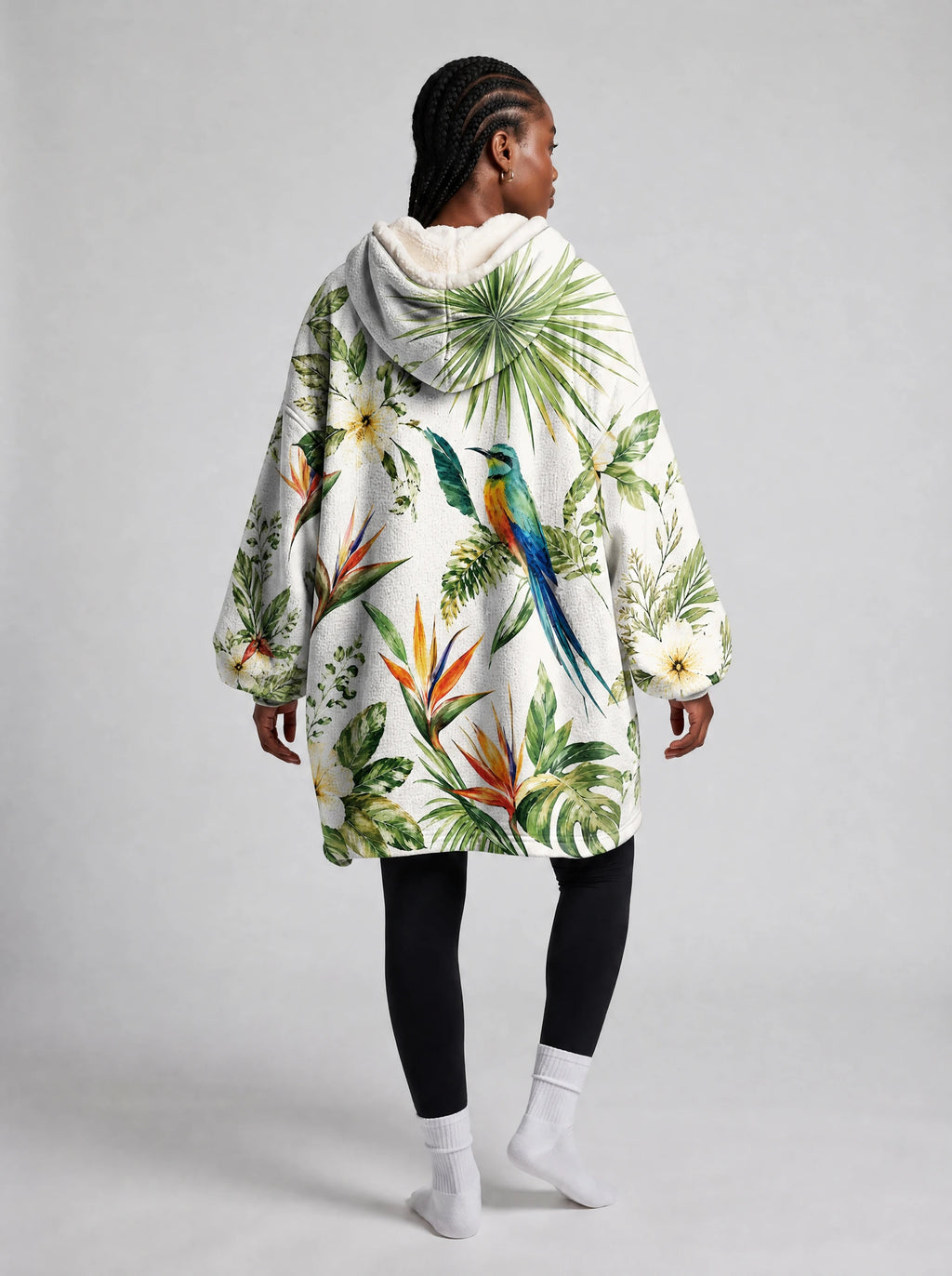 "Ndege" Blanket Hoodie — side