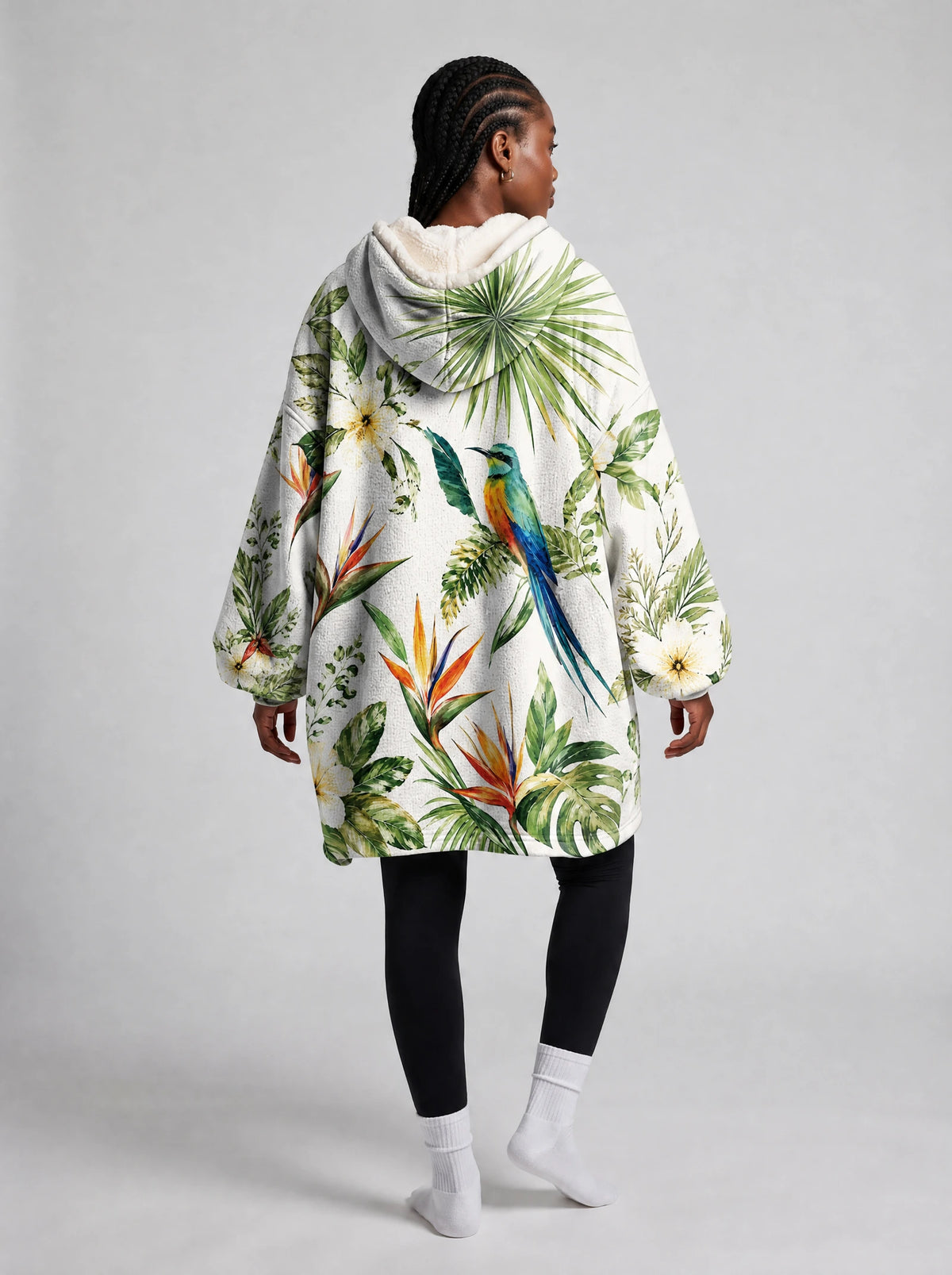 "Ndege" Blanket Hoodie — side