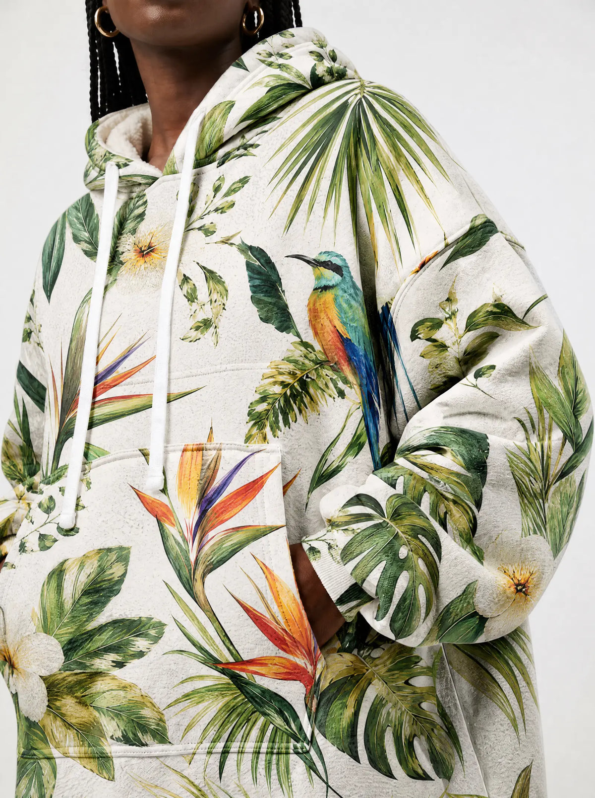 "Ndege" Blanket Hoodie — full body